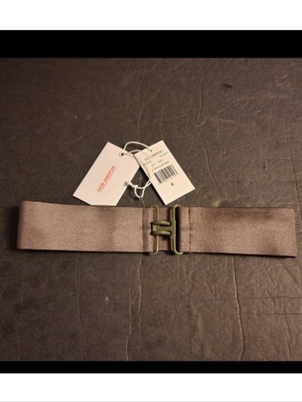 Good American Swim Belt High Shine Size 0 NWT- Sage